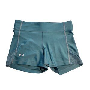 Under Armour Running Shorts Light Blue Quick Dry Unlined Womens Medium NEW NWOT